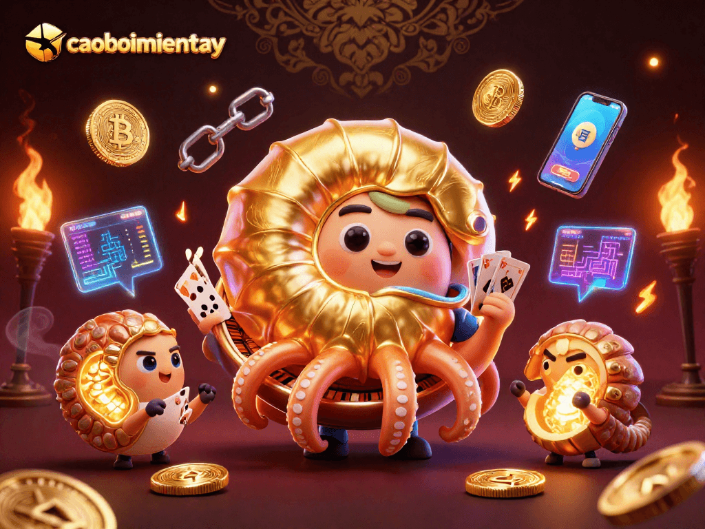 Engage with caoboimientay as you spin the roulette-like nautilus in this vibrant casino illustration.