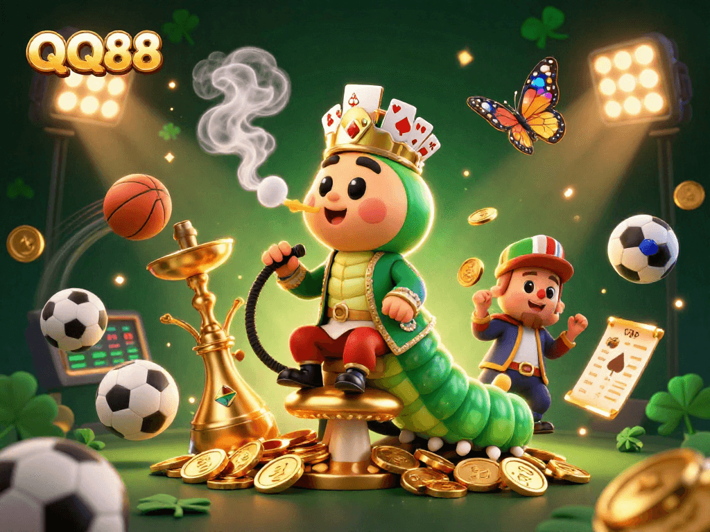 Experience QQ88's vibrant gaming world with thrilling sports action and dazzling casino elements.