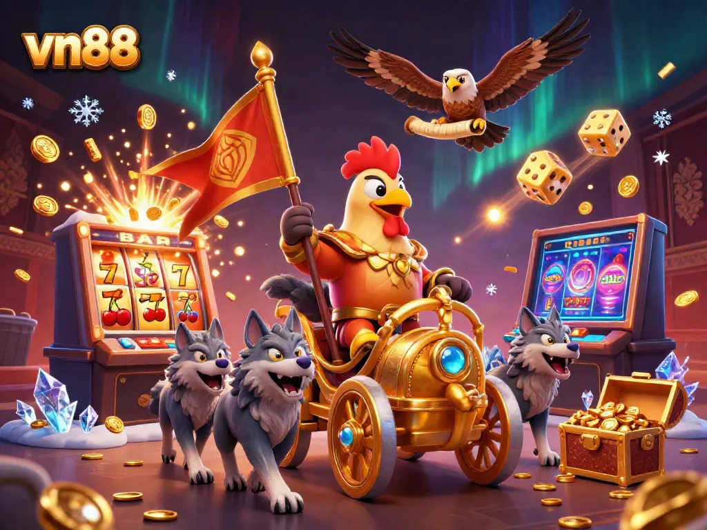 Spin the reels with vn88 and enjoy thrilling jackpots amidst a dynamic casino scene.