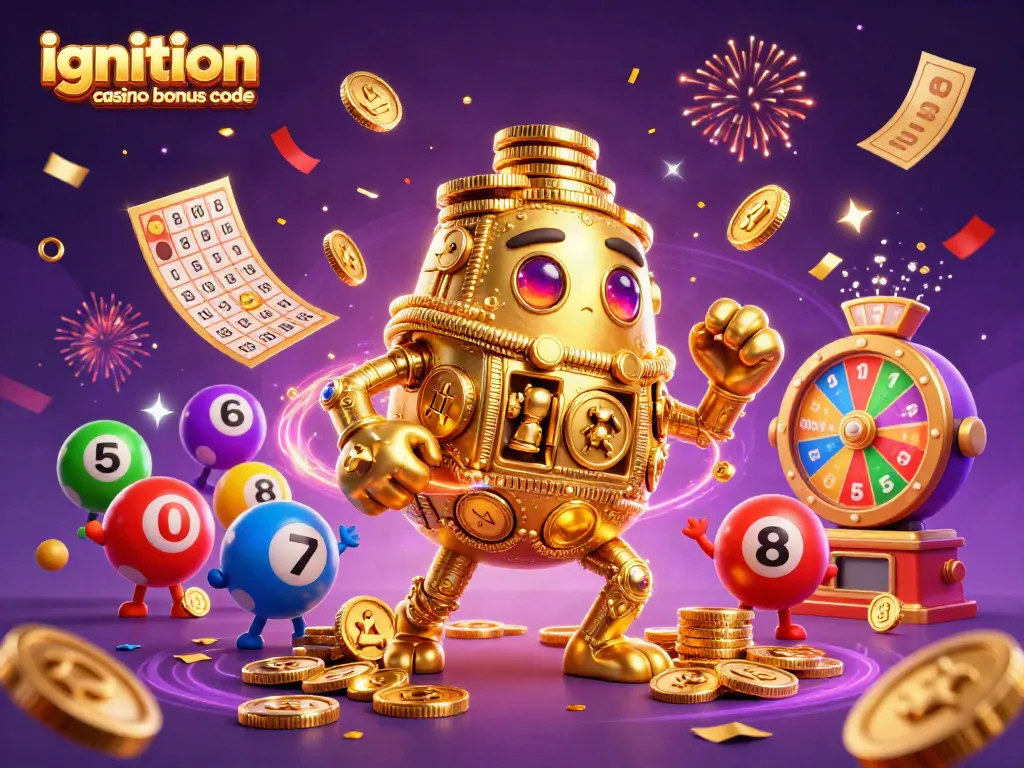Engage with the ignition casino bonus code in an animated 3D casino celebration