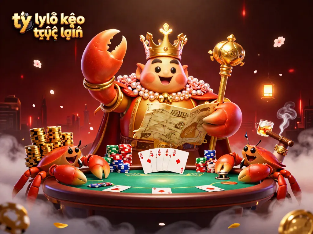 Experience tỷ lệ kèo trực tuyến with a vibrant 3D illustration capturing the excitement of casino gaming.