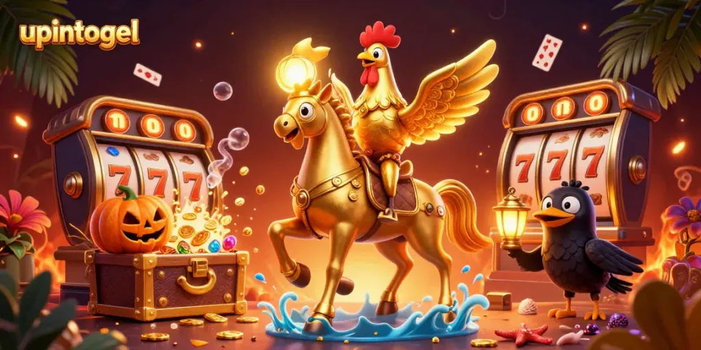 Menggali keberuntungan dengan upintogel, slot berkilauan hadir dalam suasana kasino yang magis.