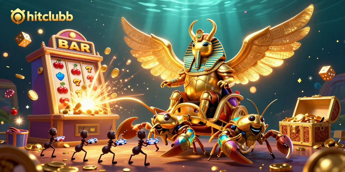 Join the hitclubb gaming adventure with a buried jackpot, lively characters, and vibrant casino elements.