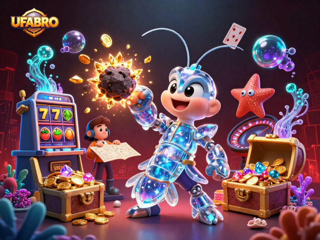 UFABRO offers dynamic slot gaming experiences with vibrant underwater treasure scenes.