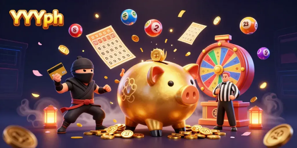 Experience thrilling gameplay at YYYph with energetic characters and vibrant casino elements.