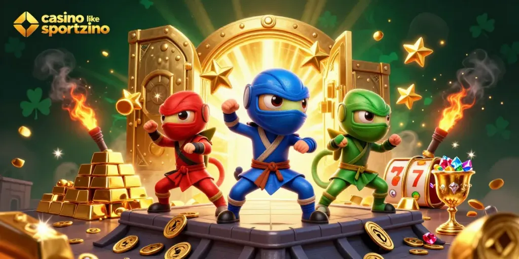 Experience thrilling gameplay at casino like sportzino with vibrant 3D chameleons and dynamic treasures.