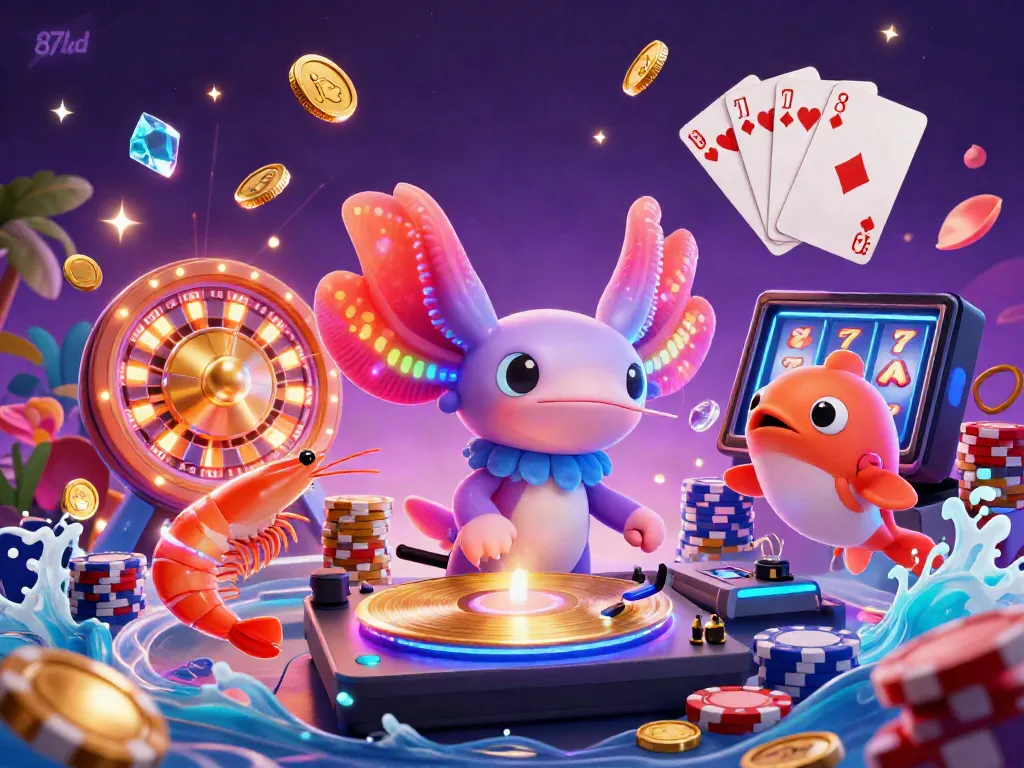 Experience the thrilling ambiance of 87bd casino with dynamic characters and vibrant game elements.