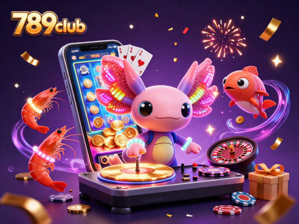 Experience thrilling gameplay with 789club featuring vibrant cartoons and slot games.