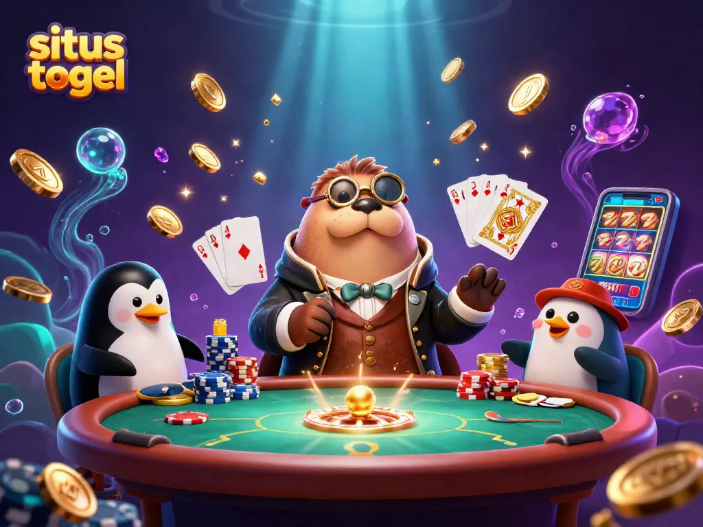 Menangkan situs togel dengan suasana permainan yang menarik, memadukan karakter dan elemen kasino.