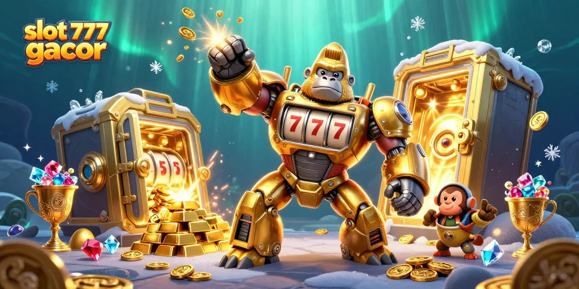 Win big on slot 777 gacor with an explosive treasure hunt featuring vibrant 3D illustrations.