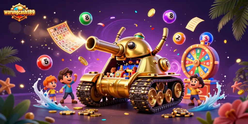 Experience exciting jackpots at warungcash189 inside a golden beetle tank casino filled with fun