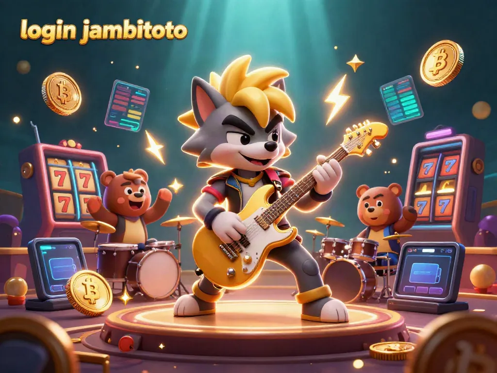 Experience high-energy gaming excitement at login jambitoto with vibrant casino atmosphere and crypto elements.