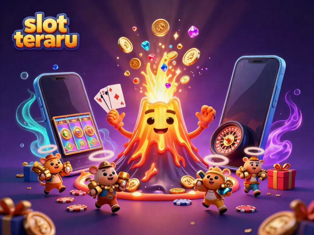 Slot terbaru menampilkan gunung emas raksasa dengan harta karun yang melimpah, simbol keberuntungan dalam dunia game.