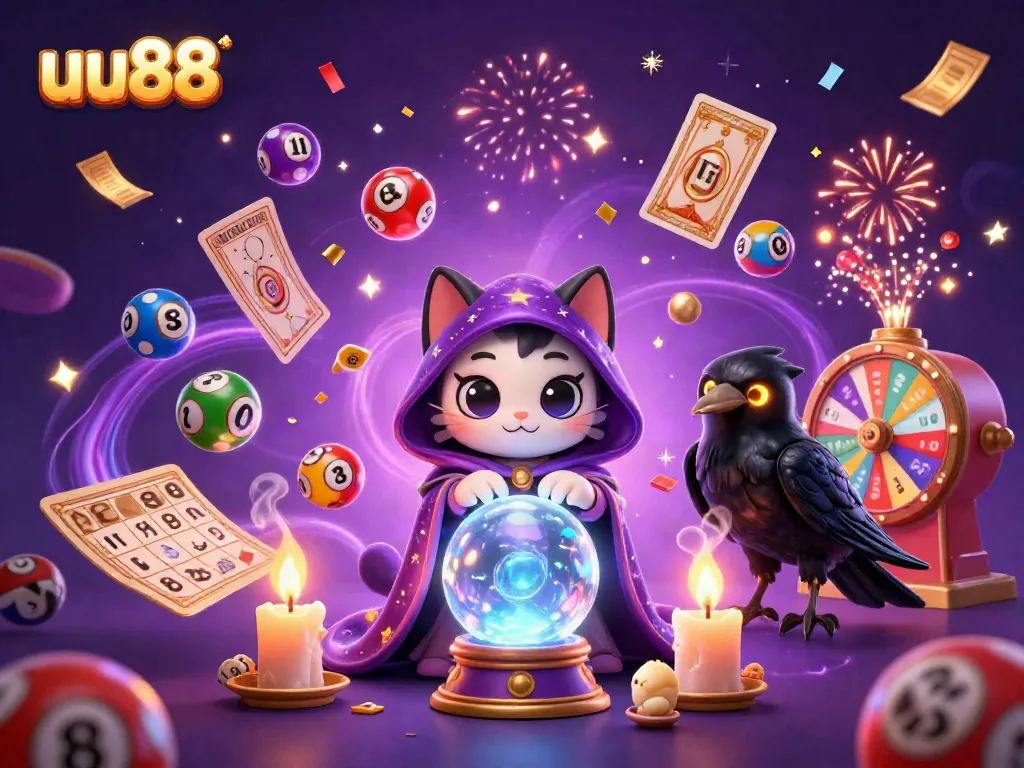 Experience exhilarating fun at uu88 with a vibrant 3D casino scene showcasing fortune tellers and exciting gaming elements.