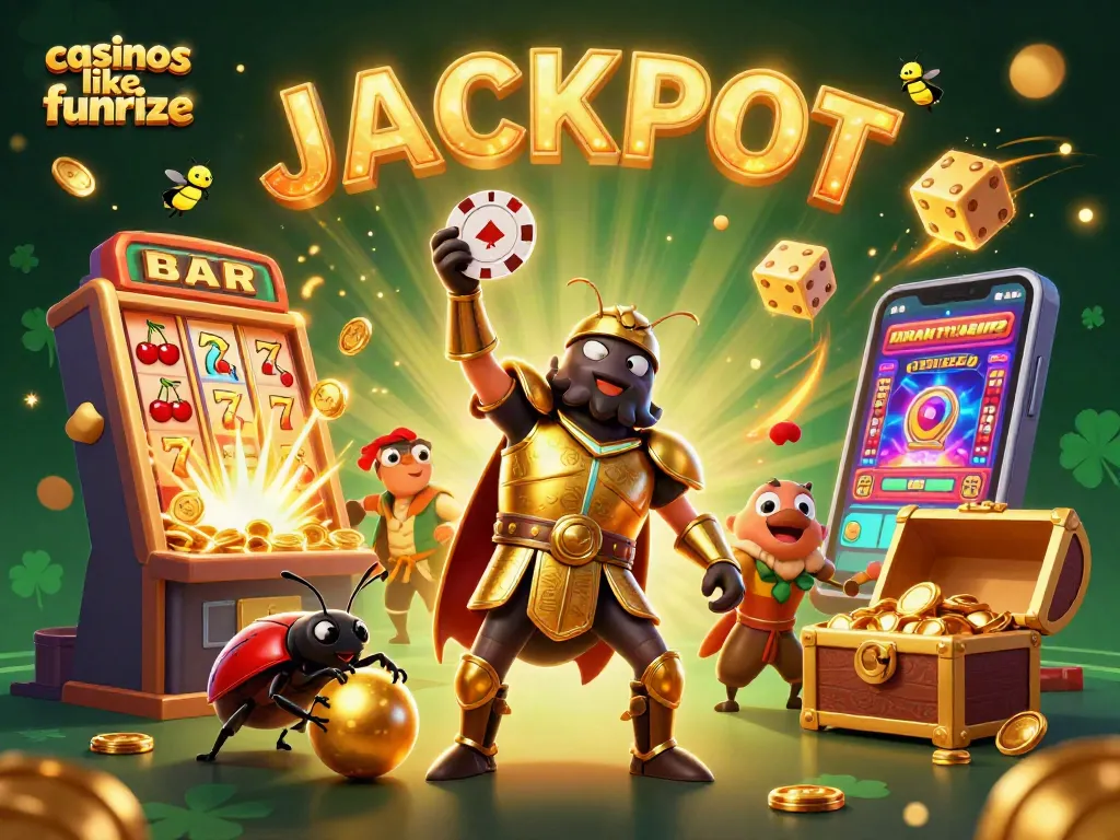 Spin and win at casinos like Funrize with vibrant slot action and thrilling game elements.