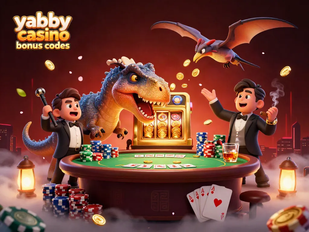 Experience the thrill of Yabby Casino bonus codes with a 3D cartoon scene showcasing a jackpot win!