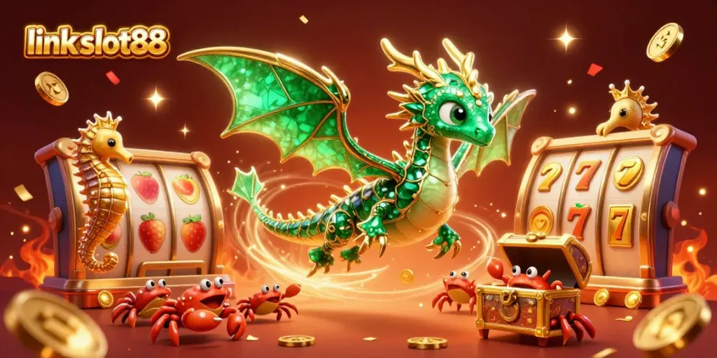 Menggandakan pengalaman bermain dengan link slot88 dan simbol buah cerah di latar penuh warna.